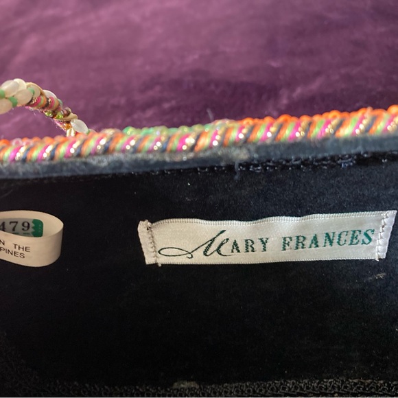 Floral Beaded Patchwork Mary Frances Handbag - Picture 7 of 11